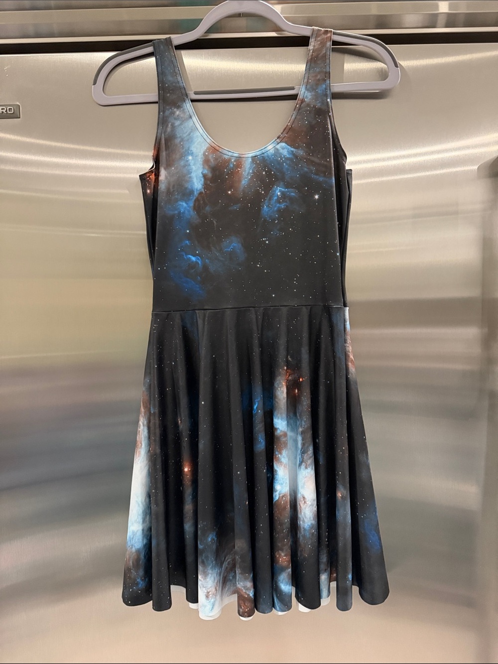 Blackmilk Long Torso Skater Dress Black Galaxy